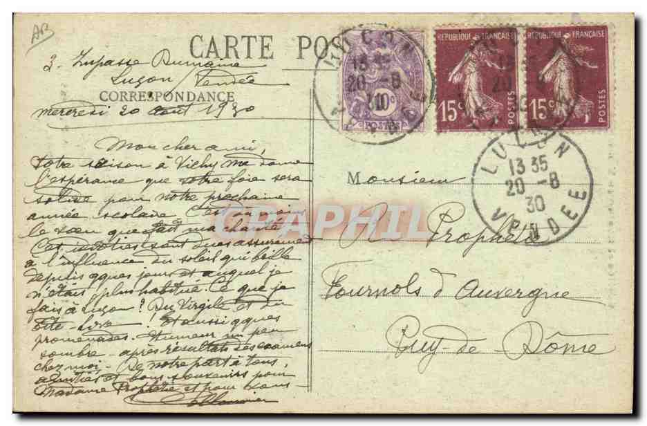 CPA Folklore Les Herbiers Mortagne Saint Fulgent Coiffe dite bonnet rond — Verso