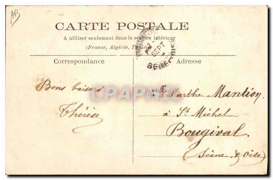 CPA Folklore La Sarthoise Fabrication du beurre Femme Enfant — Verso