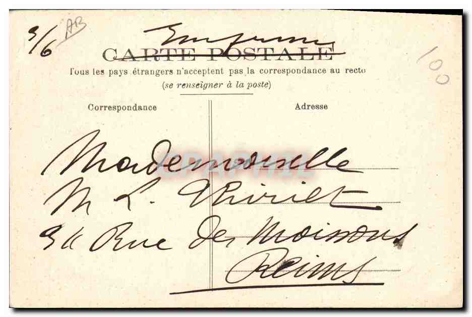 CPA Folklore La Sarthe et les poulardes — Verso