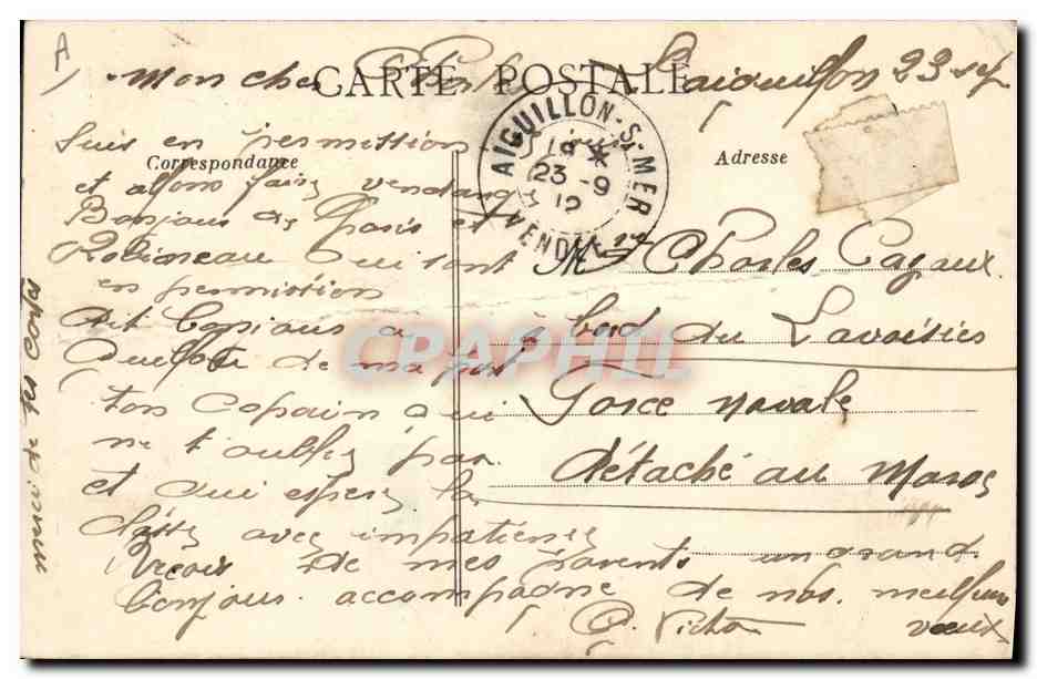 CPA Folklore Les Sables d'Olonne Poissarde Sablaise — Verso