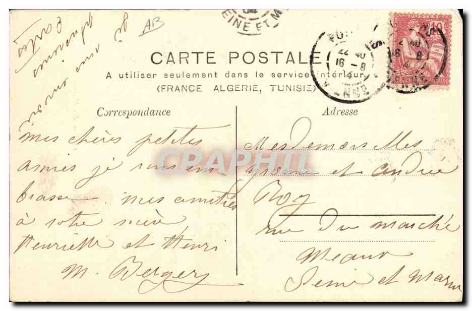 CPA Folklore L'Isle d'Elle Vendee Coiffure dite Marandaise  — Verso