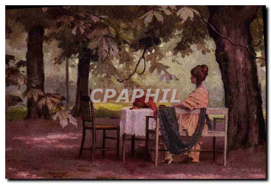 CPA Fantaisie Illustrateur Weber Femme