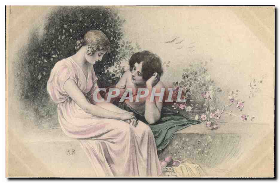 CPA Fantaisie Illustrateur Femmes