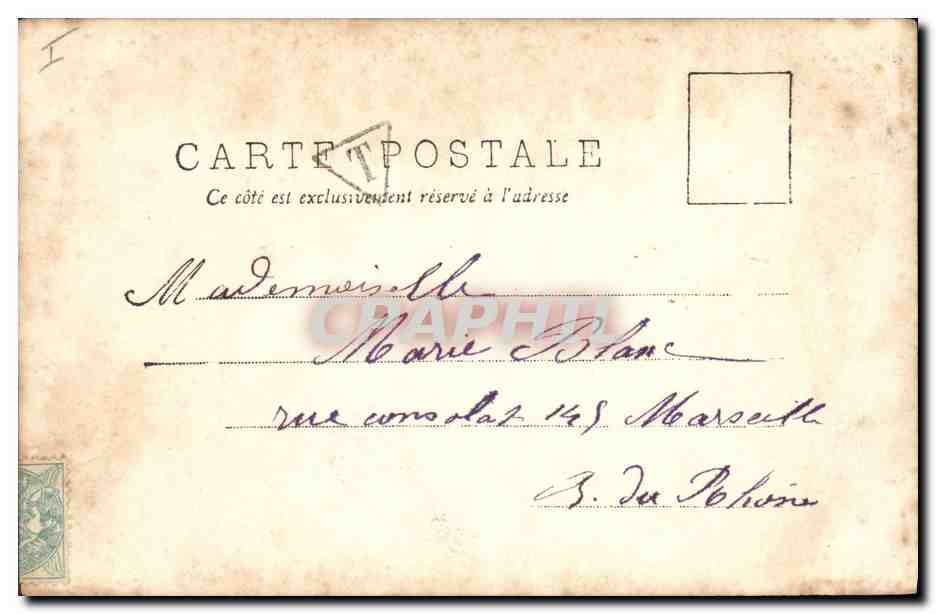 CPA Homme Femme  — Rückseite