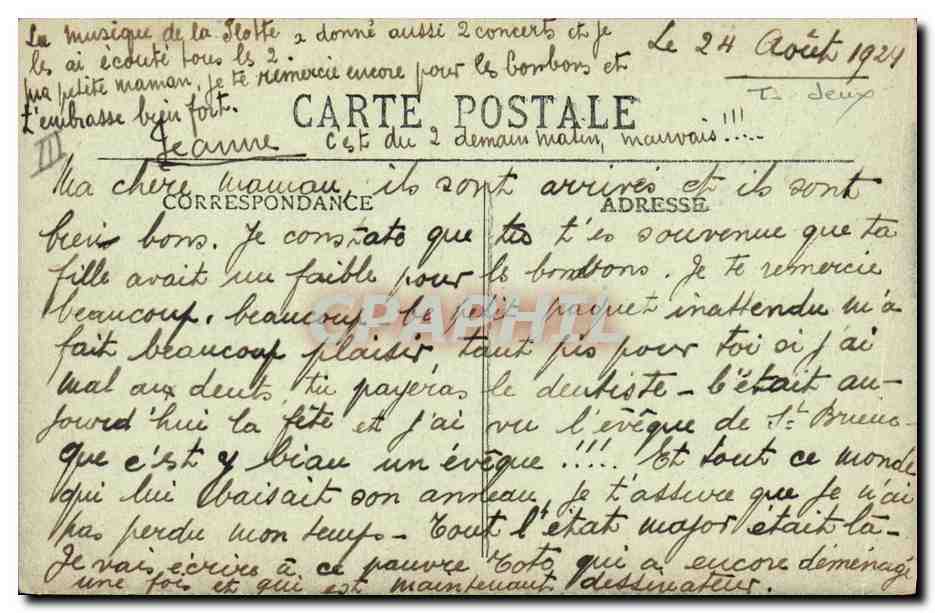 CPA Etables La plage et les rochers Croquet  — Rückseite