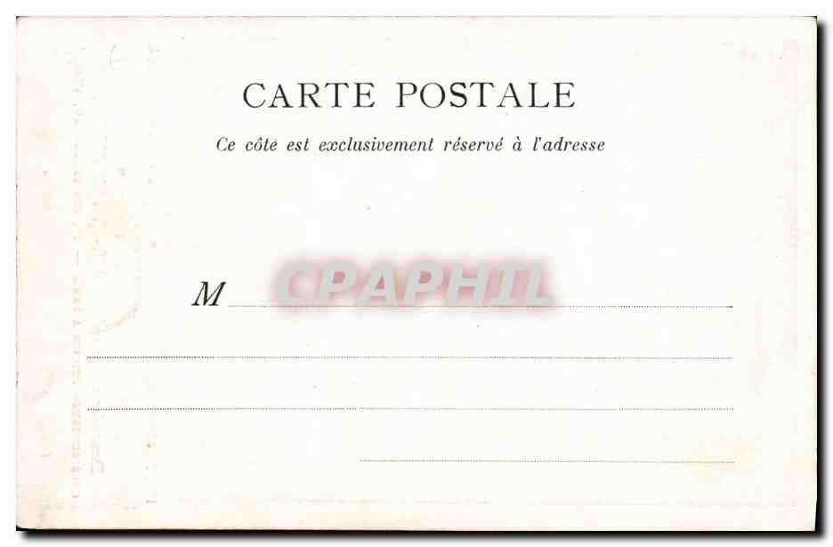 CPA Hippographe Mathet Hermagis Rue Rambuteau Paris  — Rückseite