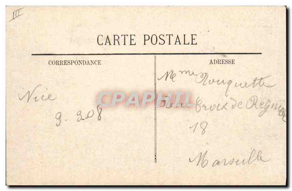 CPA Carnaval de Nice 1908 Les mefaits du jeu de loto  — Rückseite