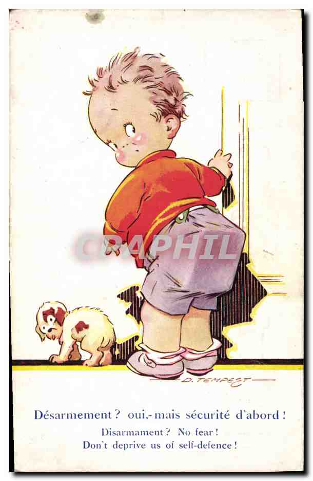 Enfant et chien — Désarmement ? Oui, mais sécurité d'abord ! — D. TEMPEST
