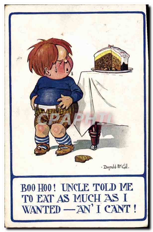 CPA Fantaisie Illustrateur Donald Mc Gill Enfant
