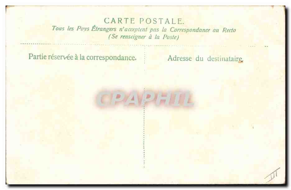 CPA Fantaisie Fleurs  — Rückseite