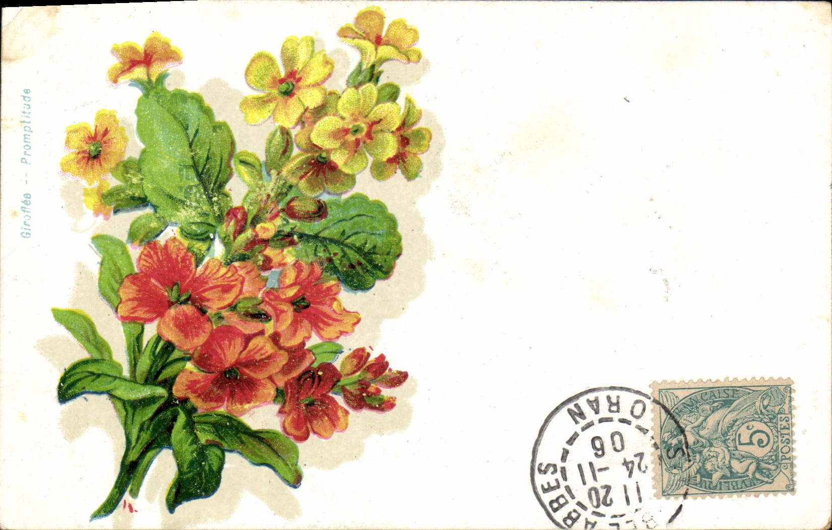 CPA Fantaisie Fleurs 