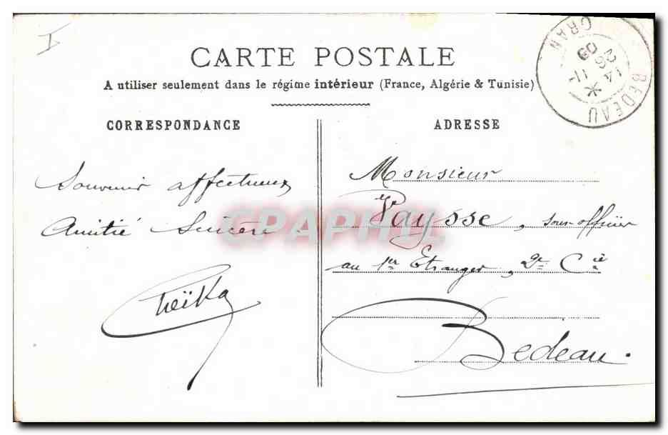 CPA Fantaisie Fleurs  — Rückseite