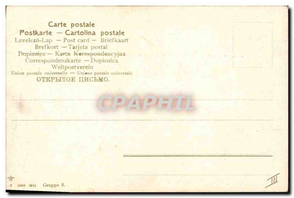 CPA Fantaisie Fleurs  — Verso