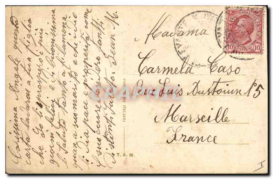 CPA Fantaisie Fleurs  — Rückseite