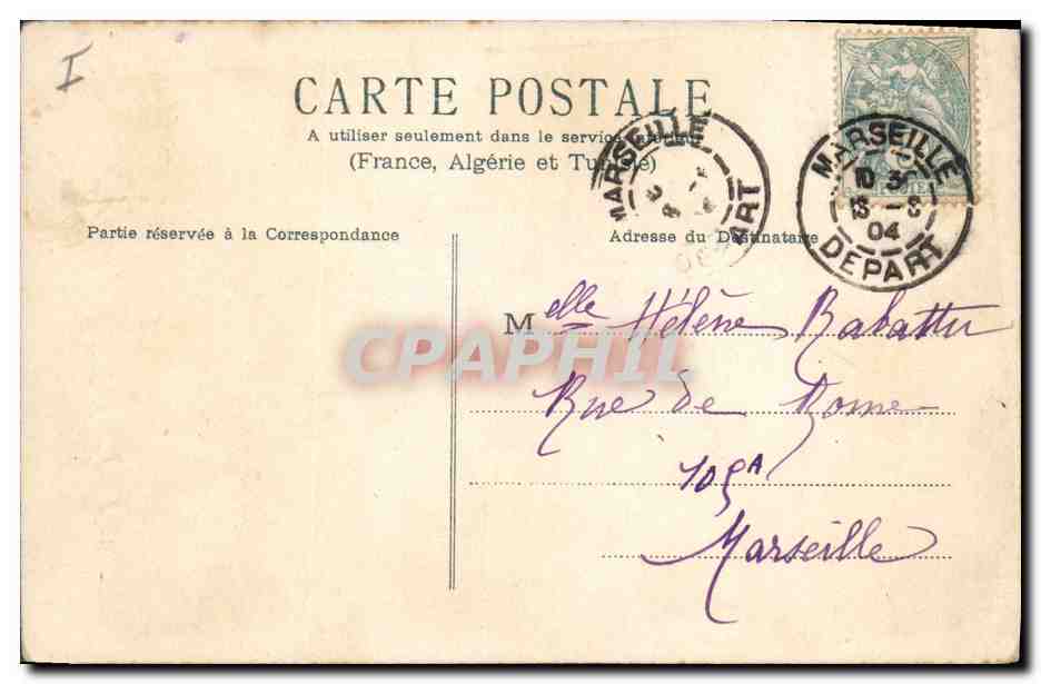 CPA Fantaisie Fleurs  — Rückseite