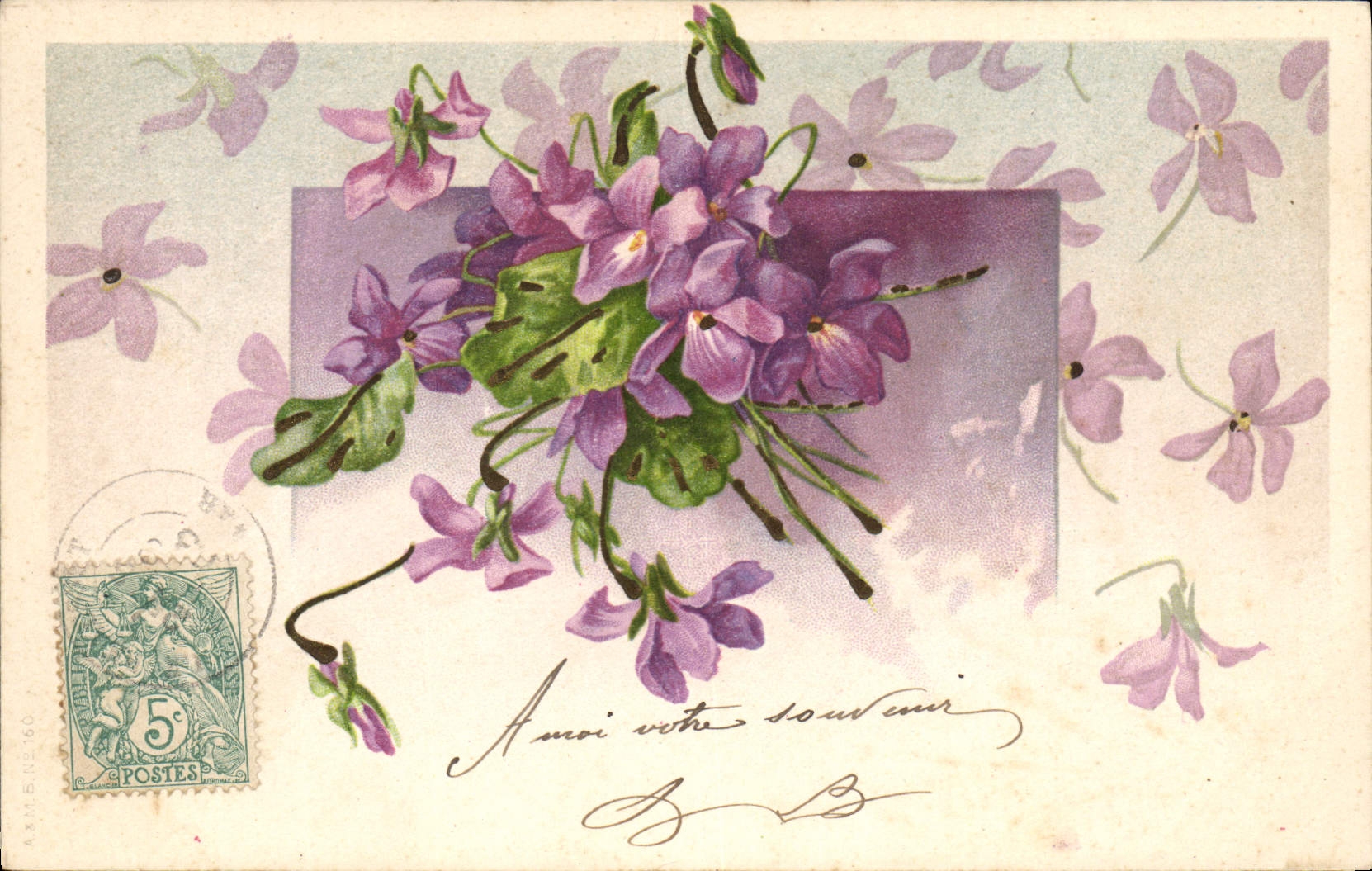 CPA Fantaisie Fleurs 