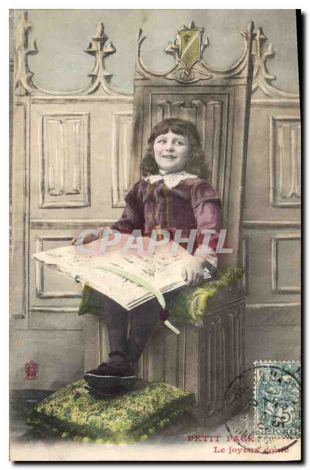 CPA Petit page Enfant Le joyeux conte 
