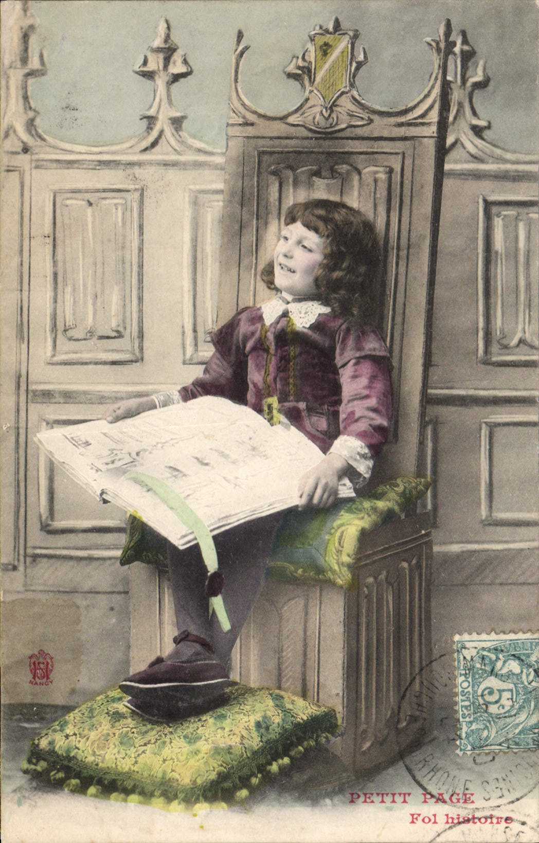 CPA Petit page Enfant Fol histoire 