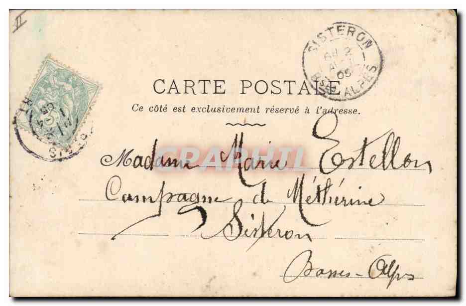 CPA Cochon Porc Femme  — Rückseite