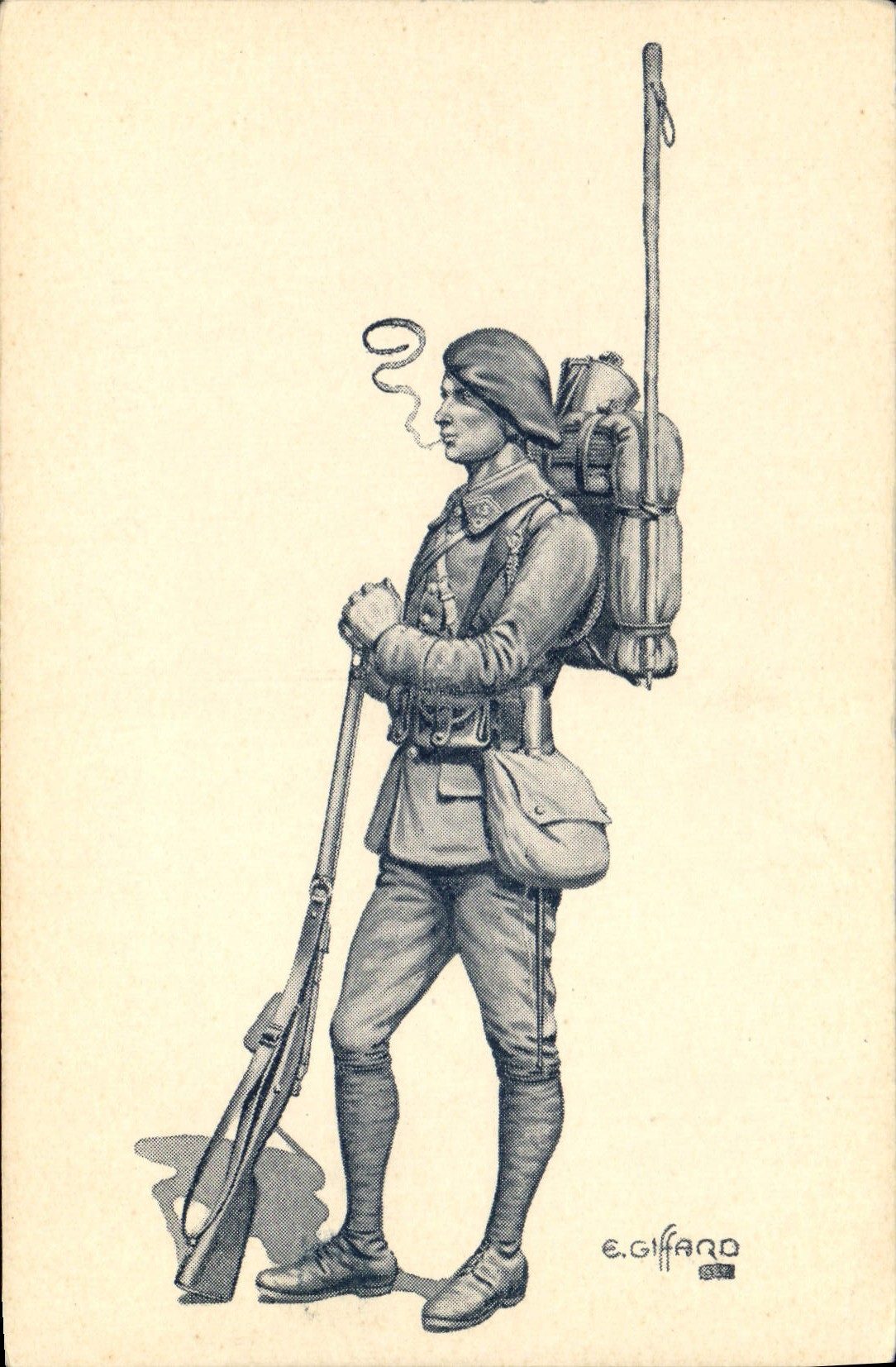 Soldat de la 15e Bataillon de Chasseurs Alpins — E. Giffard
