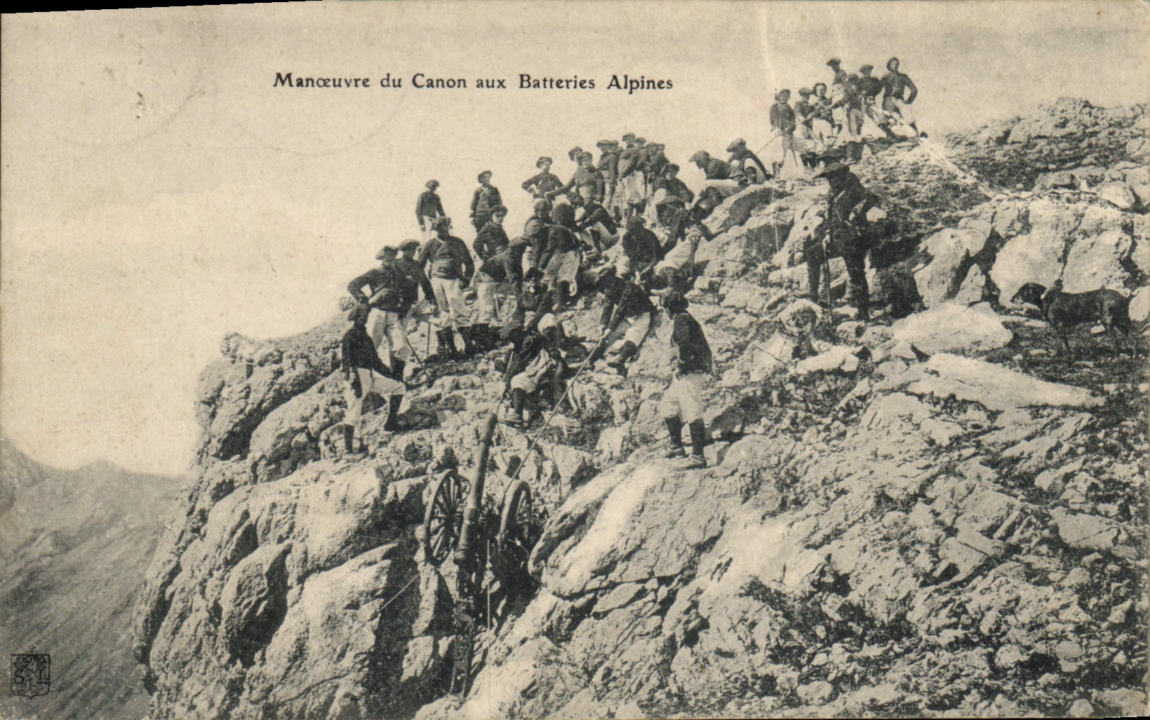 Maniobra del Canon en las Batteries Alpines — Editor no identificado, número de serie no visible