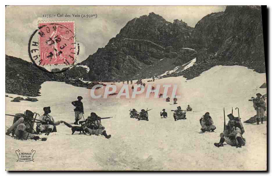 Col des Veis (2.930m) — montagnes enneigées — E. Reynaud, Châteauroux