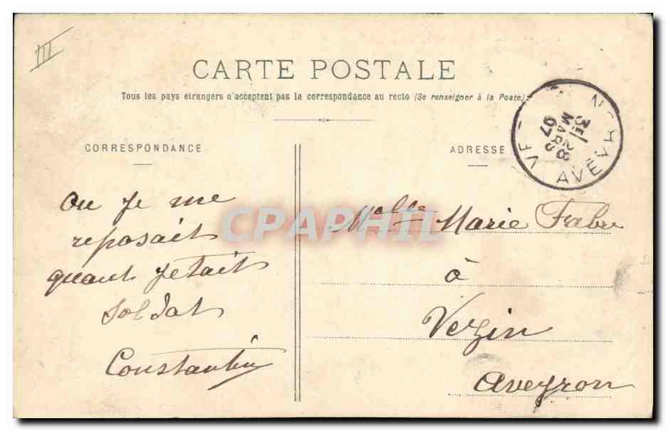 Col des Veis (2.930m) — montagnes enneigées — E. Reynaud, Châteauroux — Verso