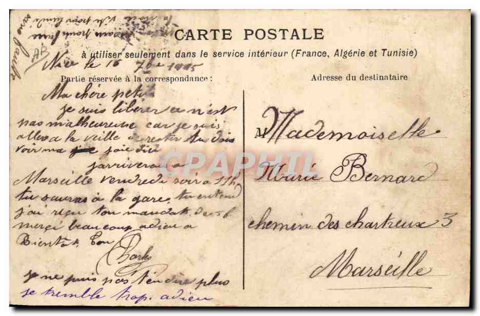 CPA Militaria Chasseurs Alpins Halte Toilette de montagne  — Rückseite