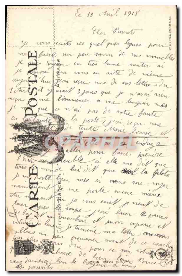 CPA Militaria Aux lettres — Rückseite