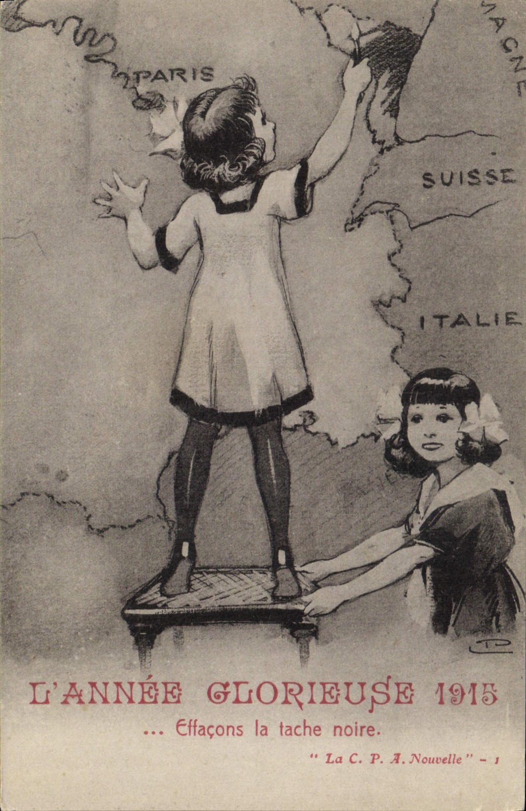 CPA Militaria Enfants L'armee glorieuse 1915 