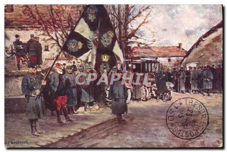 CPA Militaria 87eme regiment d'infanterie Vassincourt Mussey