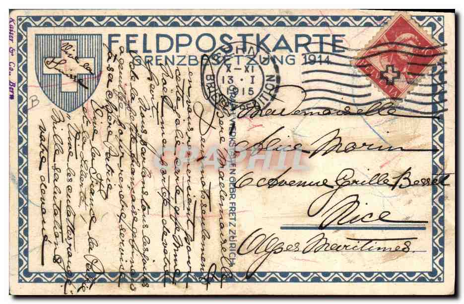 CPA Militaria  — Rückseite