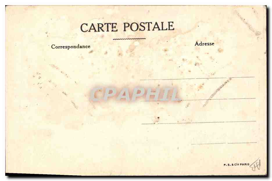 CPA Militaria SM le roi Albert 1er  — Verso