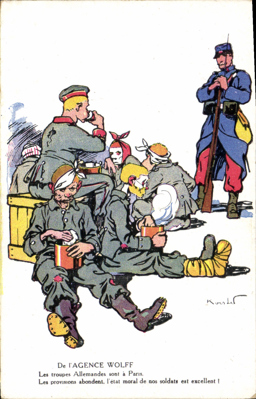 CPA Militaria De l'agence Wolff