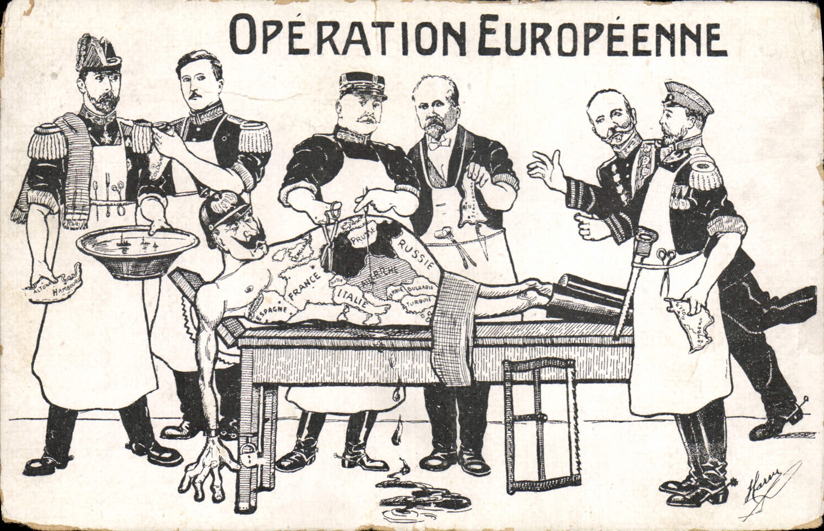 CPA Militaria Operation europeenne Russie Russia