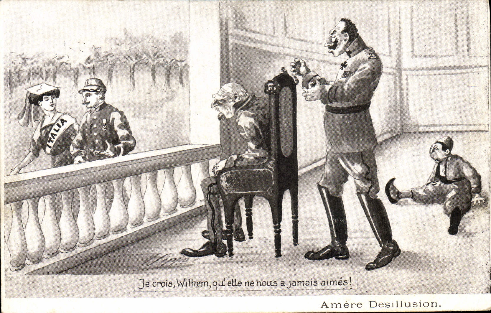 CPA Militaria Amere desillusion 