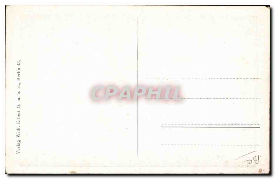 CPA Militaria General Emmich Zeppelin Dirigeable — Back