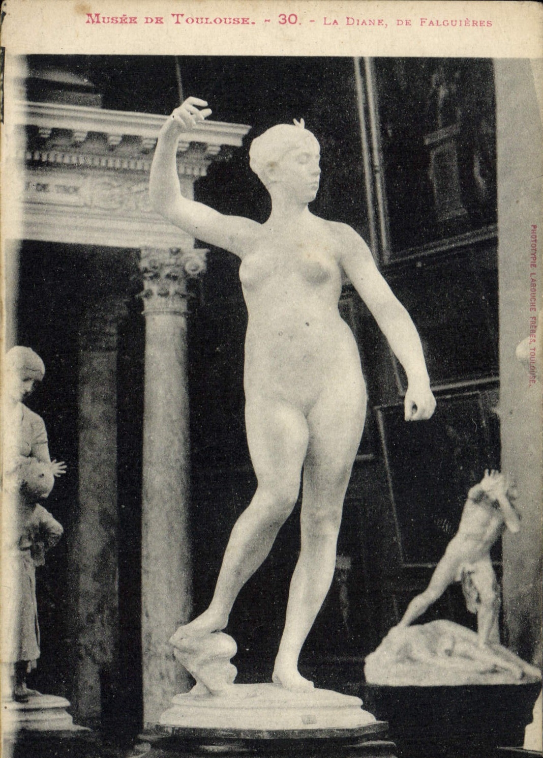 Musée de Toulouse — La Diane, de Falguières — Phototypie Labouche Frères Toulouse