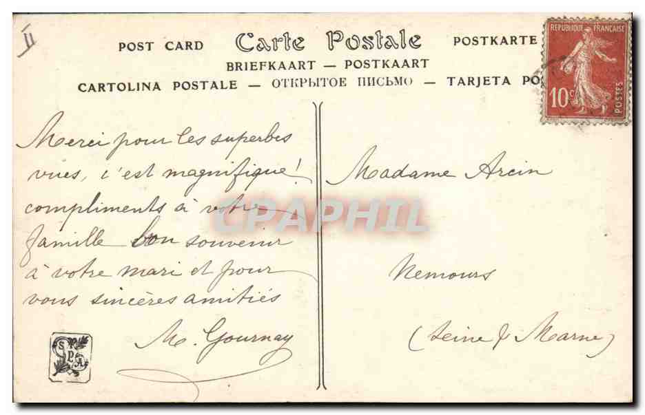 CPA Boulogne sur Mer Freres Coquelin Auguste Maillard Moliere  — Back