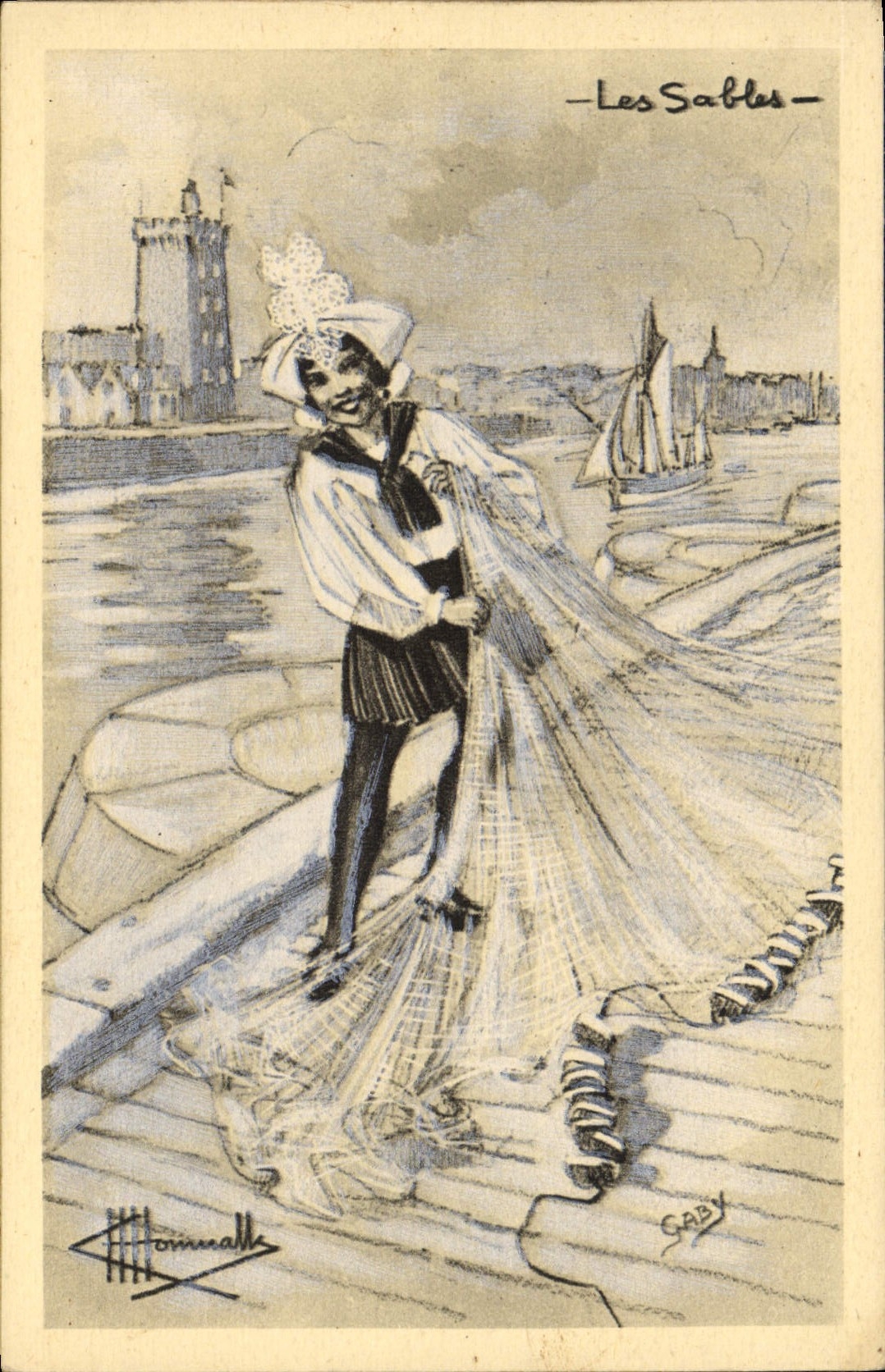 CPA Folklore Charles Homualk Les Sables d'Olonne 