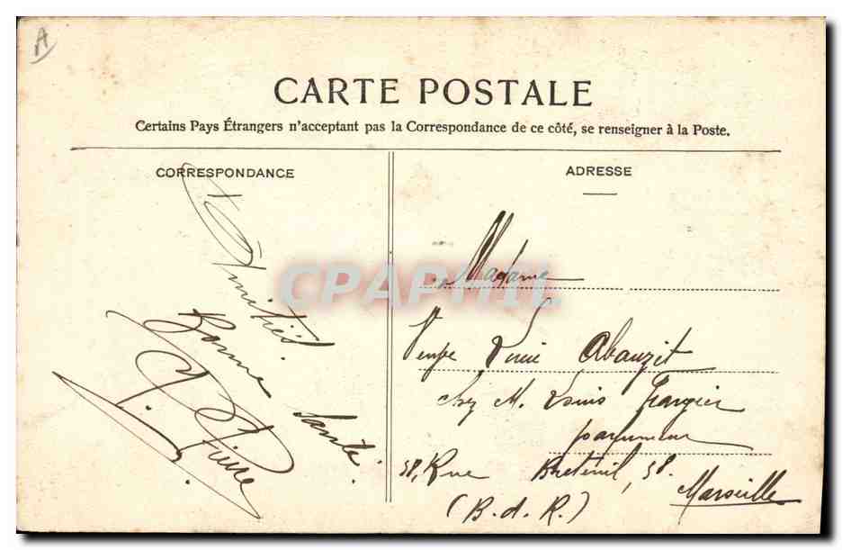 CPA Folklore Coiffes Vendeennes La Plaine de Fontenay le Comte a Niort Coiffe dite La canon  — Verso