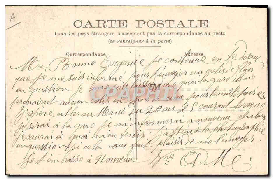 CPA Folklore La Sarthoise Retour des champs  — Verso