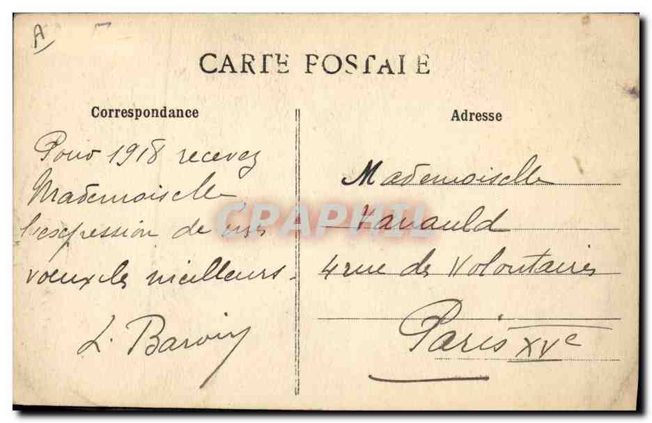 CPA Folklore En Poitou Jeune fille des encirons de Chef Boutonne  — Verso