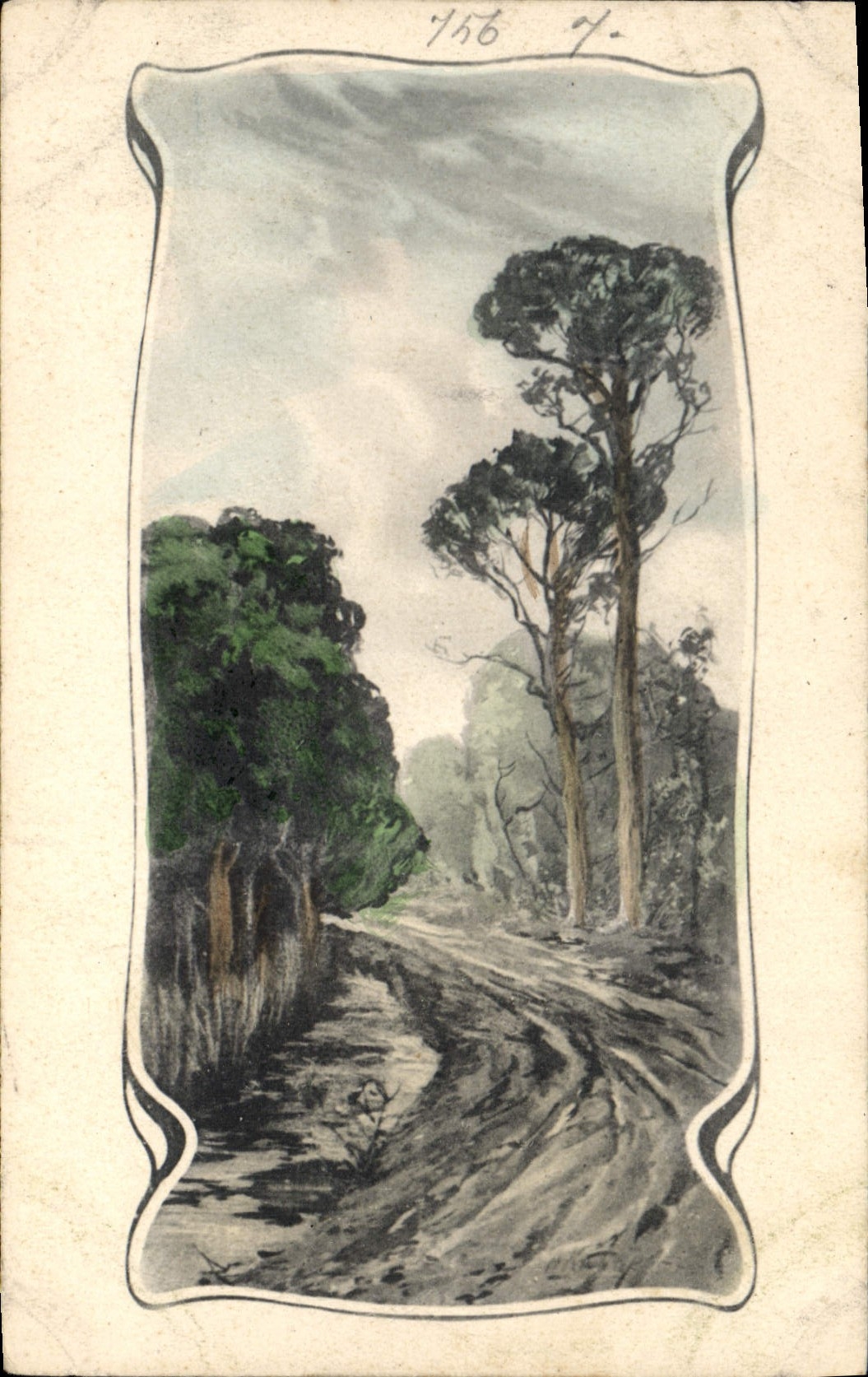 CPA Fantaisie Illustrateur Paysage 