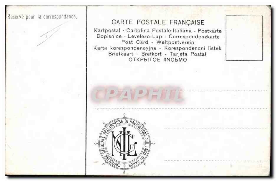 CPA Fantaisie Illustrateur Lazise Bateau  — Rückseite