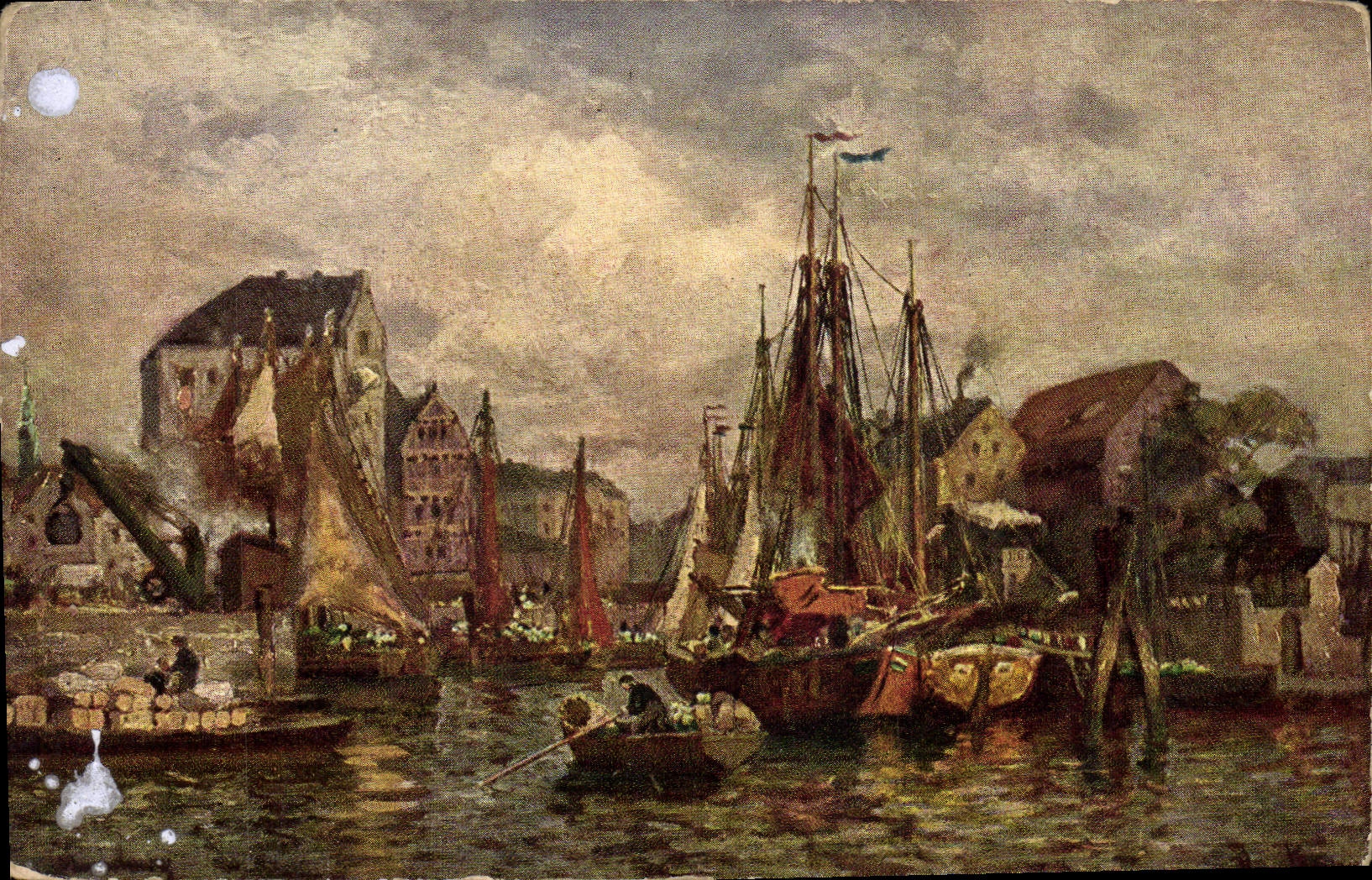 CPA Fantaisie Illustrateur Bateaux 