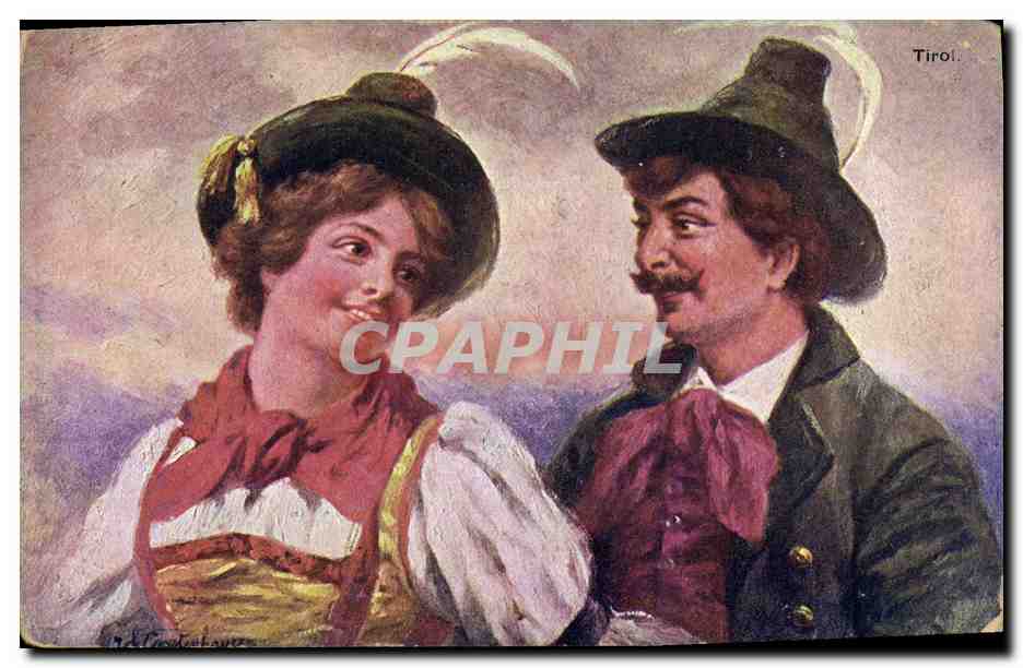CPA Fantaisie Illustrateur Tirol Folklore 