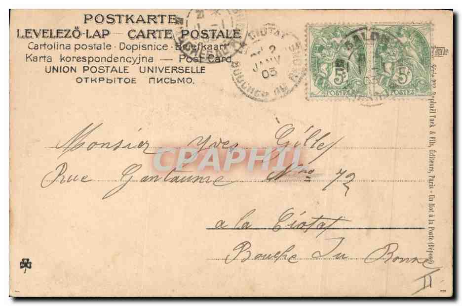 Fête de la Bonne Année — 1903 — Éditeur : Levelezö-Lap — Achterkant