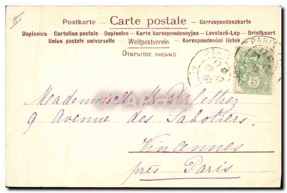 CPA Fantaisie Illustrateur Femme  — Rückseite