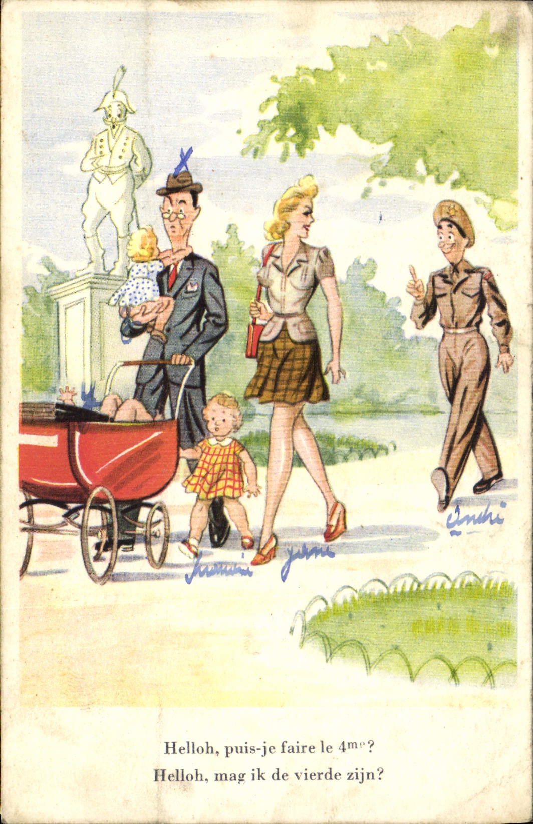 CPA Fantaisie Illustrateur Militaria 